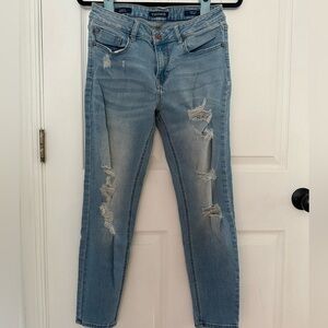Vigoss Marley Super Skinny Mid Rise Ripped Jeans W29 L27